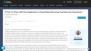 
                            3. A Peer-To-Peer LAN Chat Application in Visual Basic.Net using ...