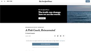 
                            8. A Pink Couch, Reincarnated - The New York Times