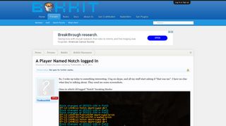 
                            8. A Player Named Notch logged In | Bukkit Forums