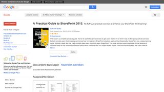 
                            11. A Practical Guide to SharePoint 2013: No fluff! Just practical ...