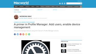 
                            7. A primer in Profile Manager: Add users, enable device management ...