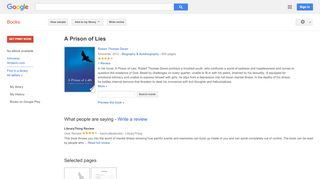 
                            13. A Prison of Lies  - Google بکس کا نتیجہ