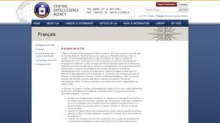 
                            1. A propos de la CIA — Central Intelligence Agency