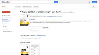 
                            9. A Raging Gold Bull or a Hibernating Golden Bear?: Investment ...  - Google بکس کا نتیجہ