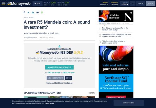 
                            9. A rare R5 Mandela coin: A sound investment? - Moneyweb