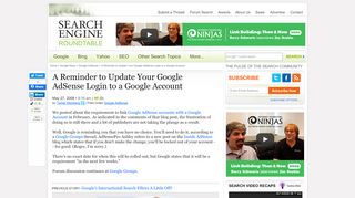 
                            13. A Reminder to Update Your Google AdSense Login to a Google Account ...