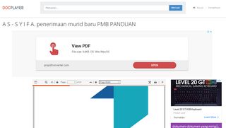 
                            11. A S - S Y I F A. penerimaan murid baru PMB PANDUAN - PDF