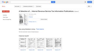 
                            10. A Selection of ... Internal Revenue Service Tax Information Publications