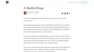 
                            8. A Shield of Hope – Jonathan Shradar – Medium