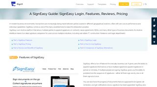 
                            3. A SignEasy Guide: SignEasy Login, Features, Reviews, Pricing