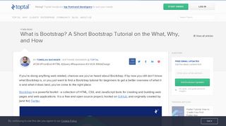 
                            7. A Simple Bootstrap Tutorial | Toptal