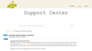
                            4. A Small Orange | Access Your cPanel Account