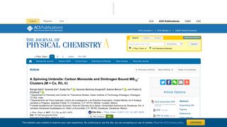 
                            10. A Spinning Umbrella: Carbon Monoxide and Dinitrogen Bound MB12 ...