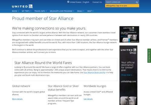 
                            8. A Star Alliance Member - United Airlines
