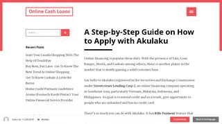 
                            4. A Step-by-Step Guide on How to Apply with Akulaku - Cash Loans in ...