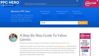 
                            13. A Step-By-Step Guide To Yahoo Gemini | PPC Hero