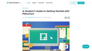 
                            3. A Student's Guide to Getting Started with Piktochart