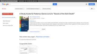 
                            9. A Study Guide for Federico Garcia Lorca's 