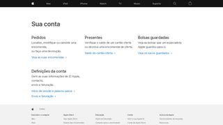 
                            1. A sua conta - Apple (PT)