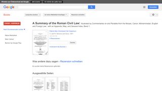 
                            13. A Summary of the Roman Civil Law: Illustrated by Commentaries on and ...