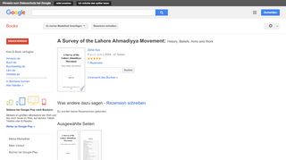 
                            8. A Survey of the Lahore Ahmadiyya Movement: History, Beliefs, Aims ...