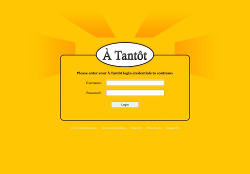 
                            2. À Tantôt Login - A tantôt