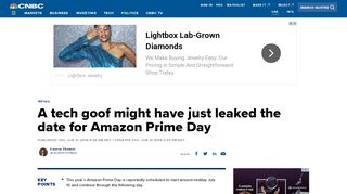 
                            9. A tech goof might have just leaked the date for Amazon Prime Day