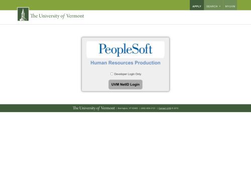 
                            2. A to Z - Oracle PeopleSoft Sign-in - University of Vermont