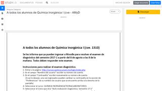 
                            7. A todos los alumnos de Química Inorgánica I (cve - AMyD - studylib.es