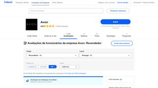 
                            8. A trabalhar como Revendedor na empresa Avon: 138 avaliações ...