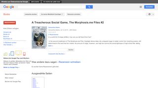 
                            8. A Treacherous Social Game, The Morphosis.me Files #2