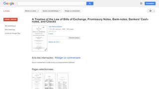 
                            8. A Treatise of the Law of Bills of Exchange, Promissory Notes, ...