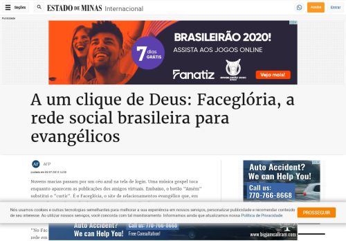 
                            7. A um clique de Deus: Faceglória, a rede social brasileira para ...