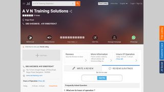 
                            13. A V N Training Solutions in Begur Road, Bangalore - Justdial