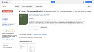 
                            5. A Valency Dictionary of English: A Corpus-Based Analysis of the ...