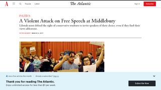 
                            10. A Violent Attack on Free Speech at Middlebury - The Atlantic