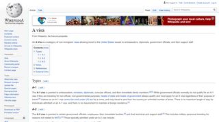 
                            13. A visa - Wikipedia