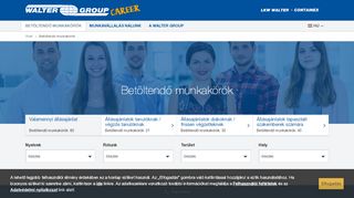 
                            11. A WALTER GROUP aktuális állásajánlatai