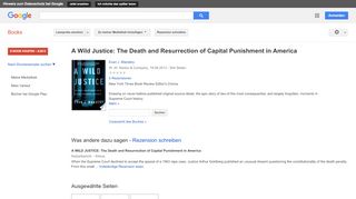 
                            8. A Wild Justice: The Death and Resurrection of Capital Punishment in ...
