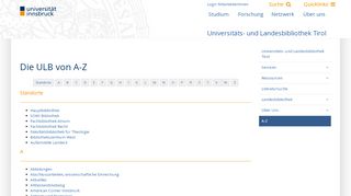 
                            8. A-Z – Universität Innsbruck