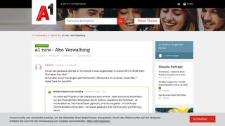 
                            13. a1 now - Abo Verwaltung | A1 Community