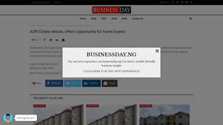 
                            11. A2W Estate debuts, offers opportunity for home buyers - BusinessDay ...