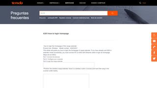 
                            2. A301-how to login homepage-Tenda - Todo para mejorar la red