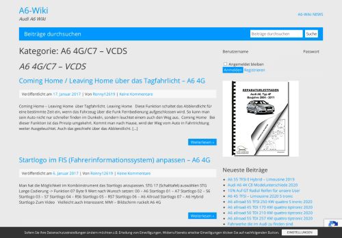 
                            3. A6 4G VCDS Codieren - A6-Wiki