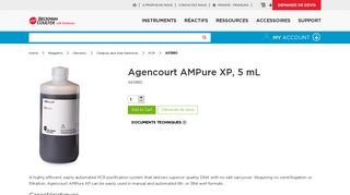 
                            12. A63880 Agencourt AMPure XP, 5mL - Beckman Coulter