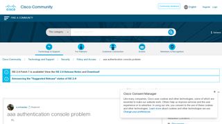 
                            3. aaa authentication console problem - Cisco Community
