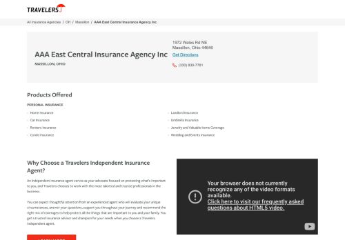 
                            11. AAA EAST CENTRAL INSURANCE AGENCY INC | Travelers Insurance