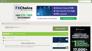 
                            5. AAA FX | Forex Brokers Reviews | Forex Peace Army