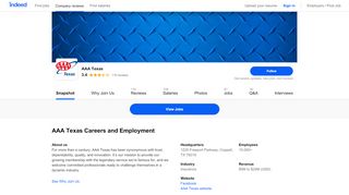 
                            9. AAA Texas Careers and Employment | Indeed.com