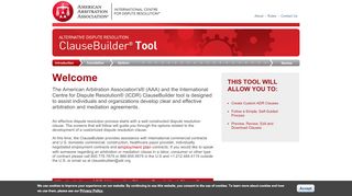 
                            12. AAA's - ADR Clause Builder